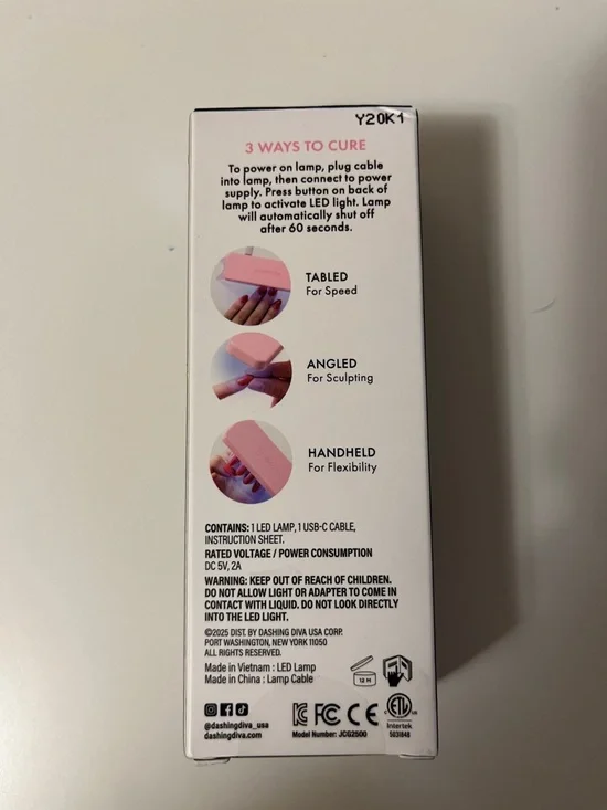 Dashing Diva Glaze Extensions LED Lamp - Pink - Picture 2 of 2